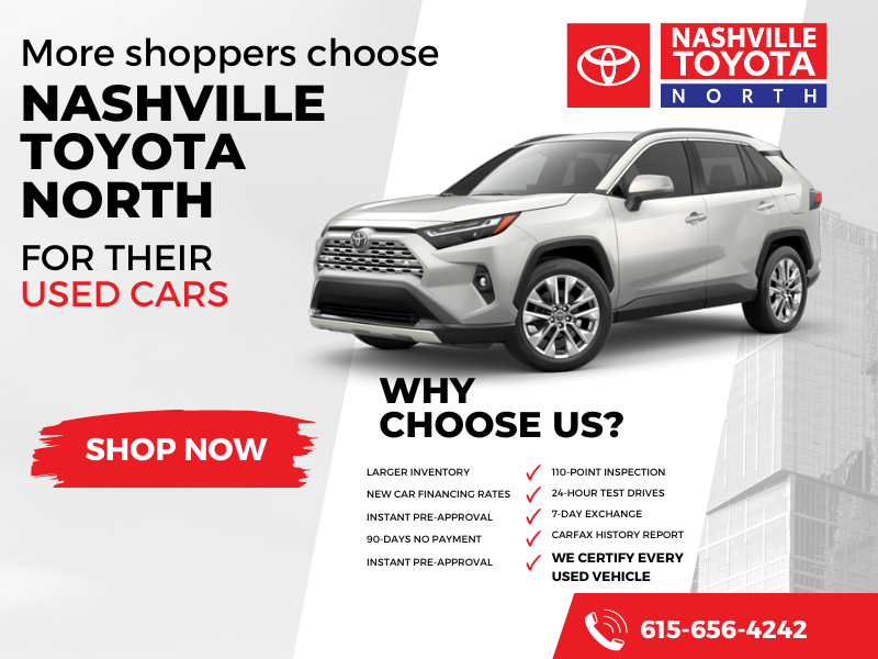 Used Toyota Vehicle at Nashville Toyota North