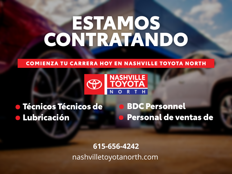 Nashville Toyota North Now Hiring