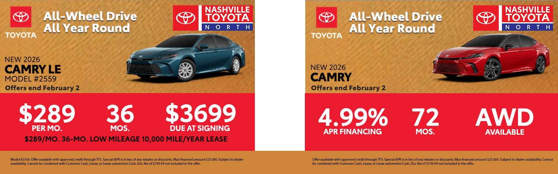 Nashville Toyota North Offers