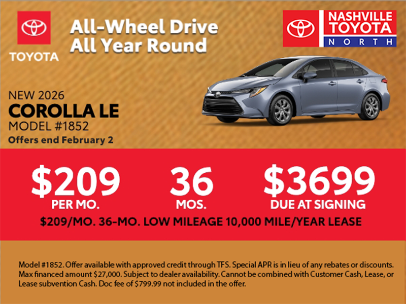 Nashville Toyota North Offers