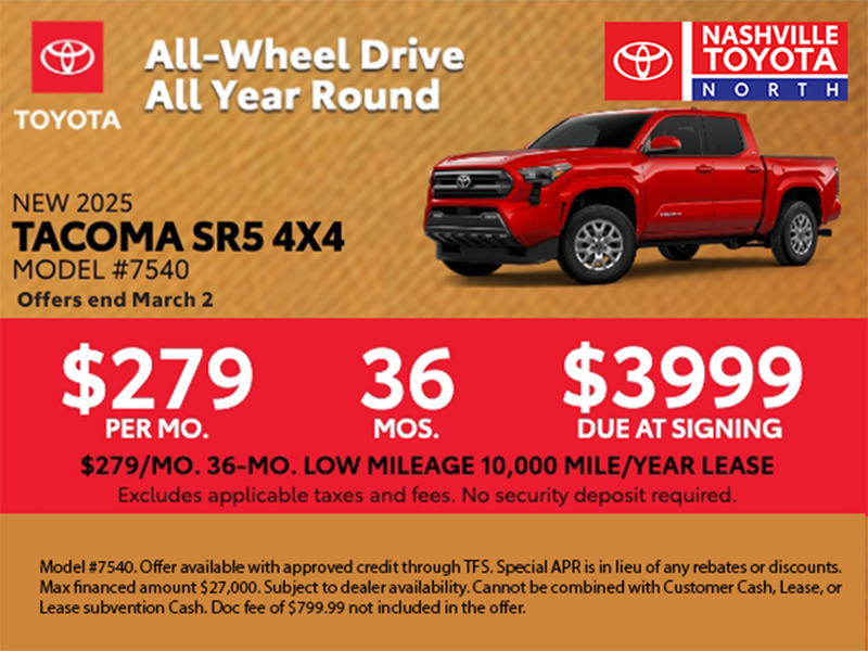 Nashville Toyota North March Offer