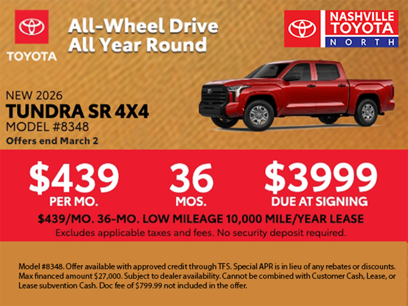 Nashville Toyota North March Offer