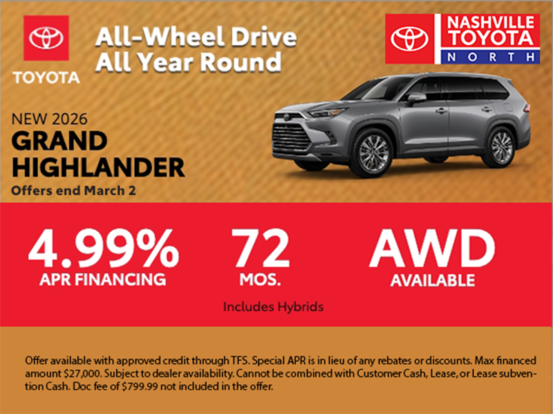 Nashville Toyota North March Offer