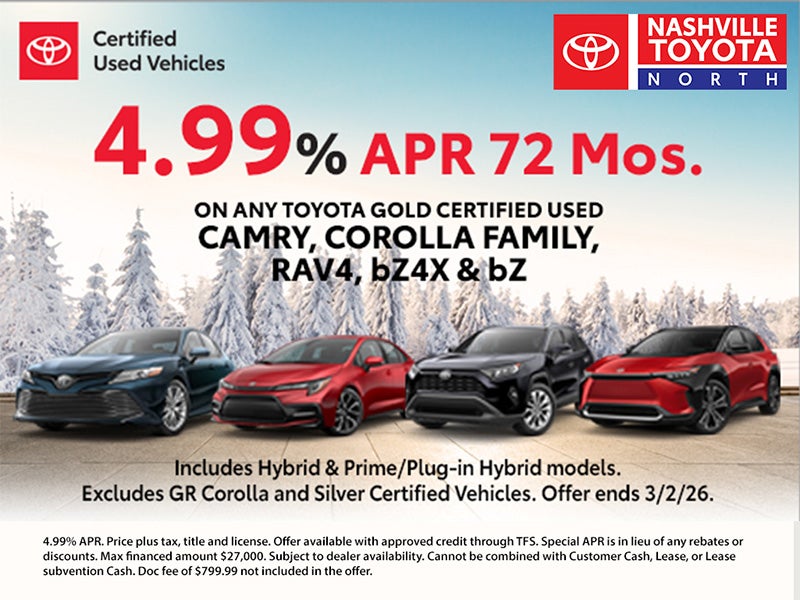 Nashville Toyota North March Offer