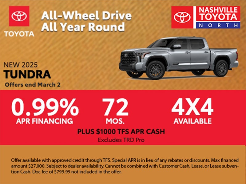 Nashville Toyota North March Offer