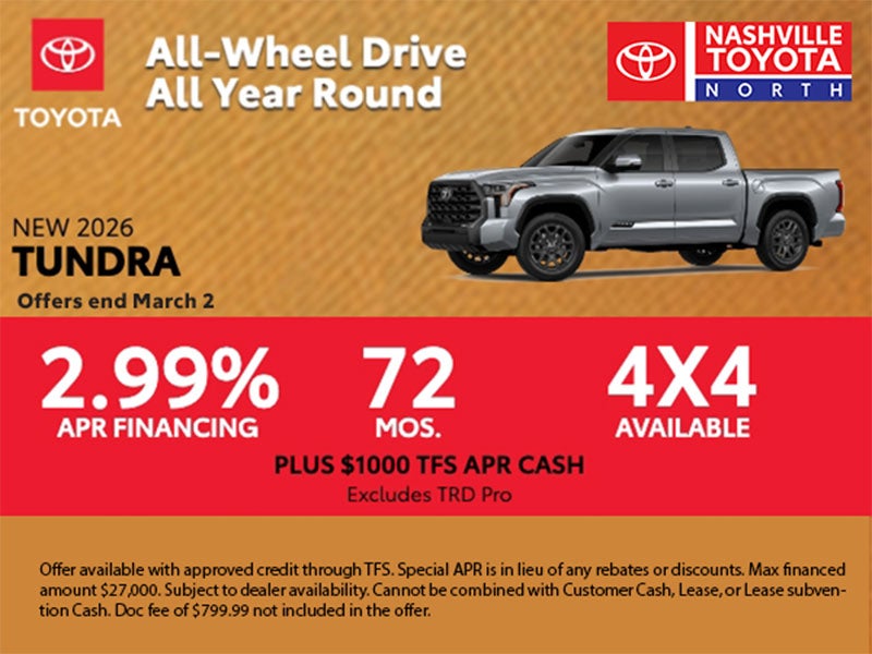 Nashville Toyota North March Offer