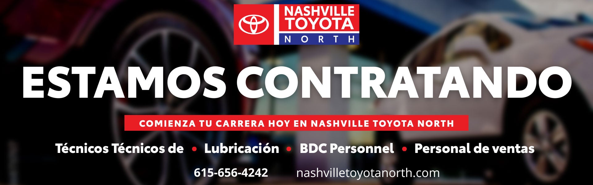 Nashville Toyota North Now Hiring