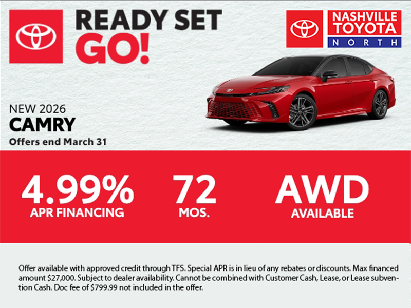 Nashville Toyota North March Offers