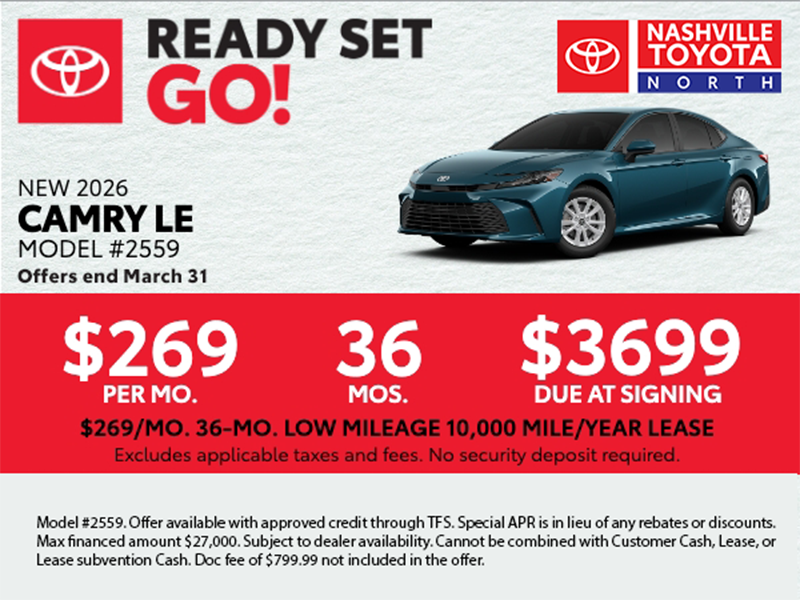 Nashville Toyota North March Offers