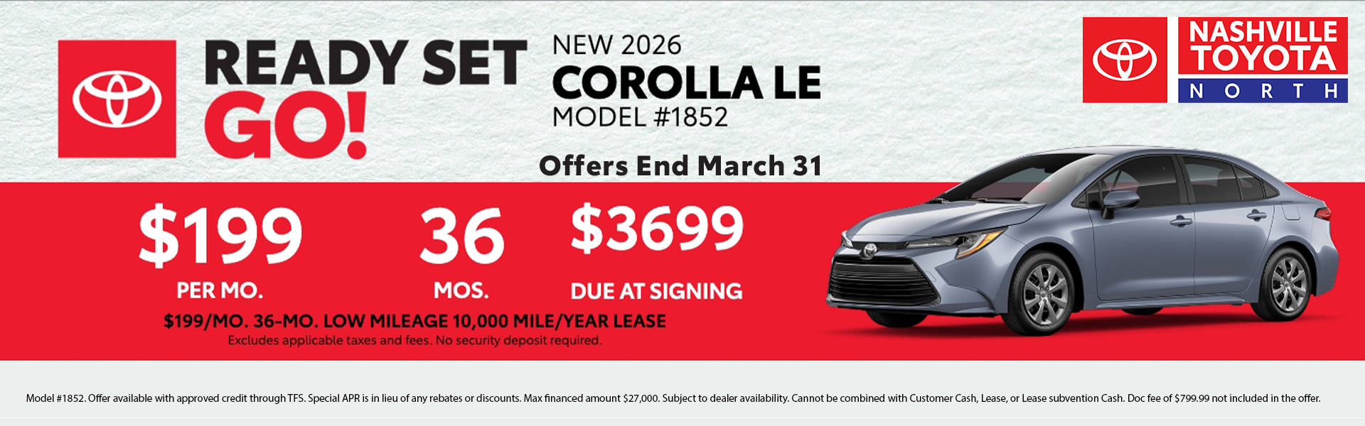 Nashville Toyota North March Offers