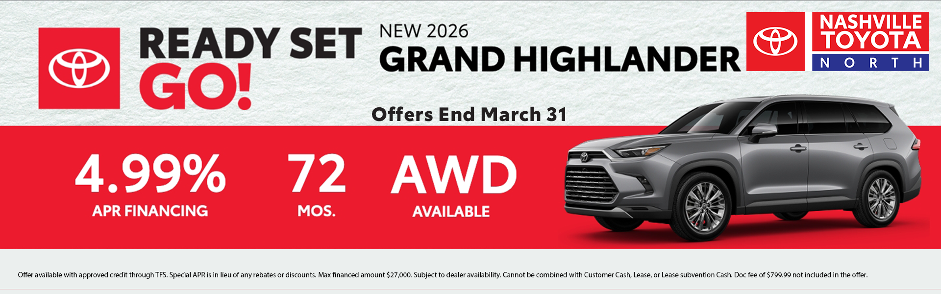 Nashville Toyota North March Offers
