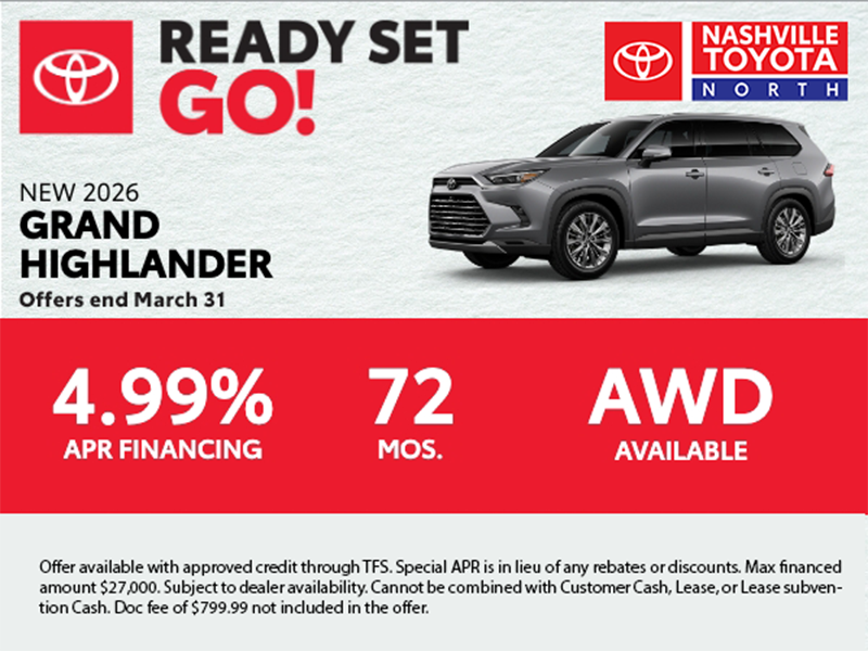 Nashville Toyota North March Offers