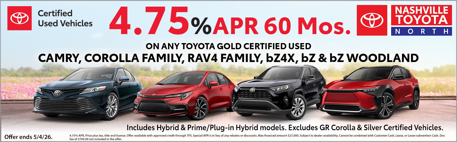 Nashville Toyota North March Offers