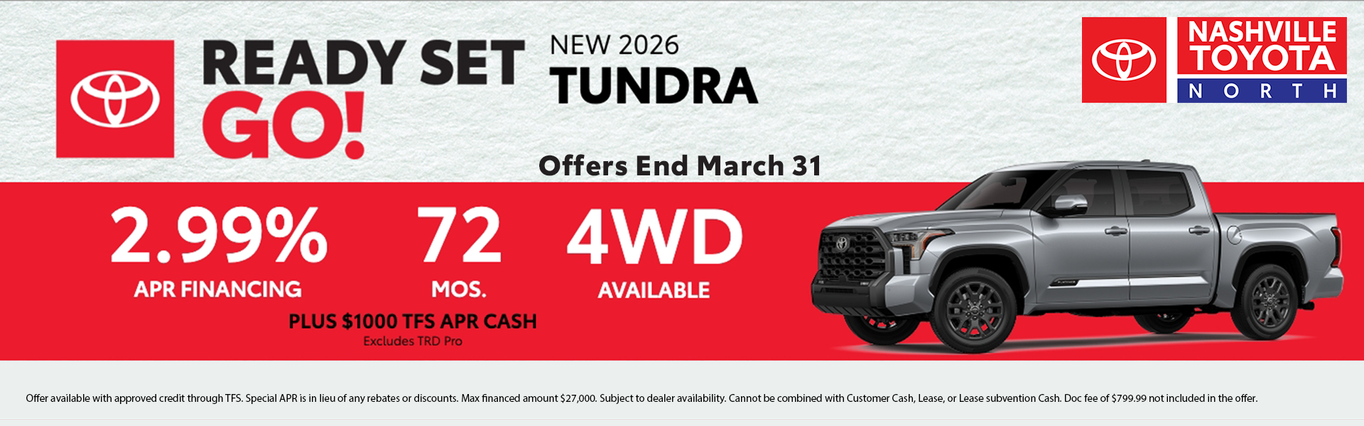 Nashville Toyota North March Offers