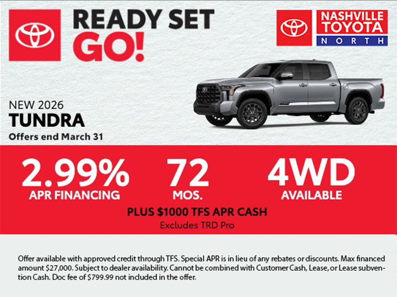 Nashville Toyota North March Offers