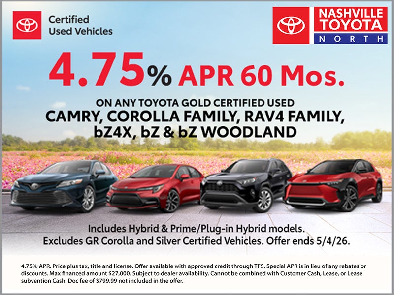 Nashville Toyota North April Offer