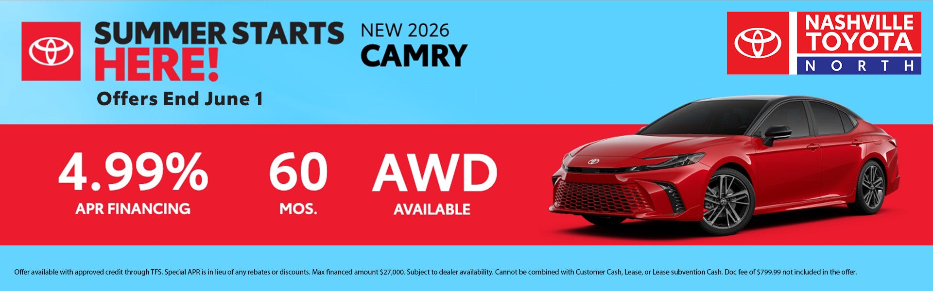 Nashville Toyota North May 2026 Offers