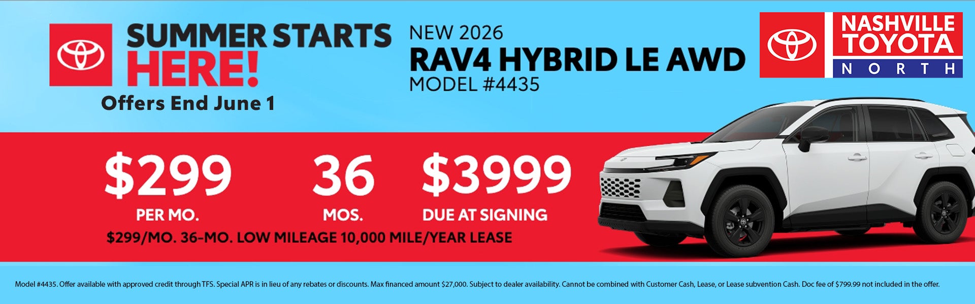 Nashville Toyota North May 2026 Offers