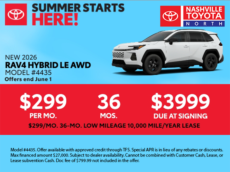 Nashville Toyota North May 2026 Offers