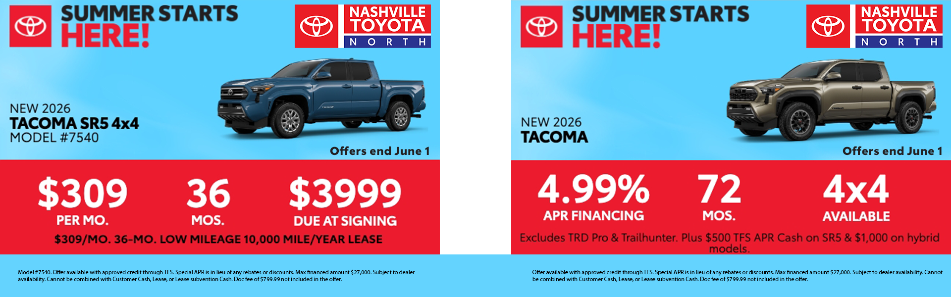 Nashville Toyota North May 2026 Offers