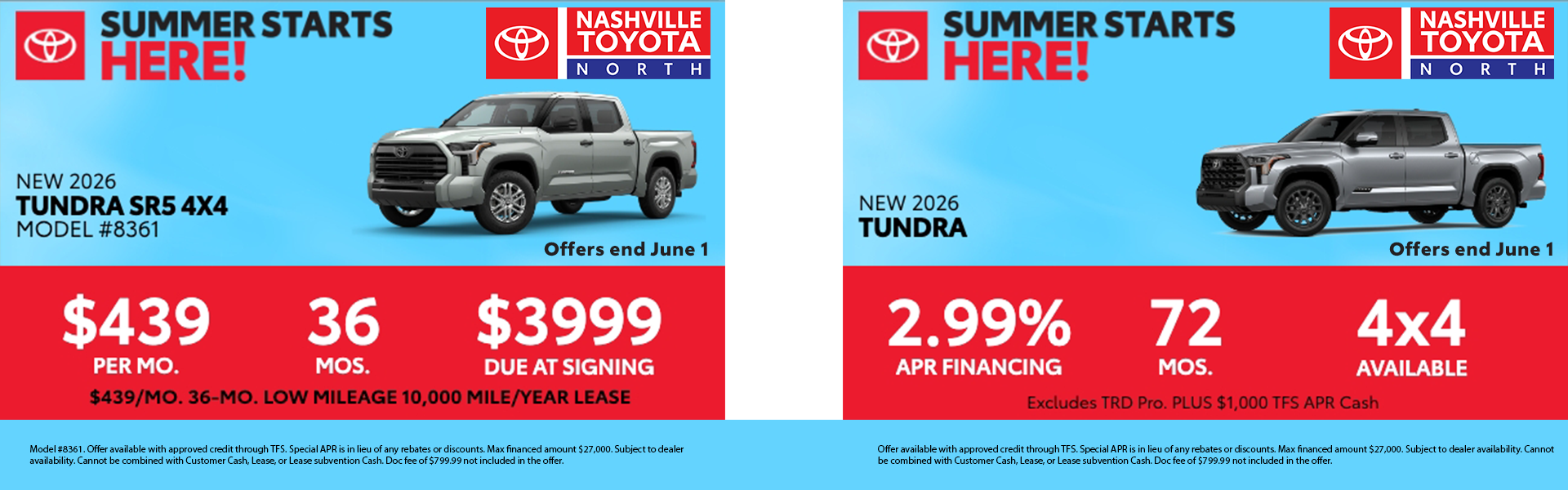 Nashville Toyota North May 2026 Offers