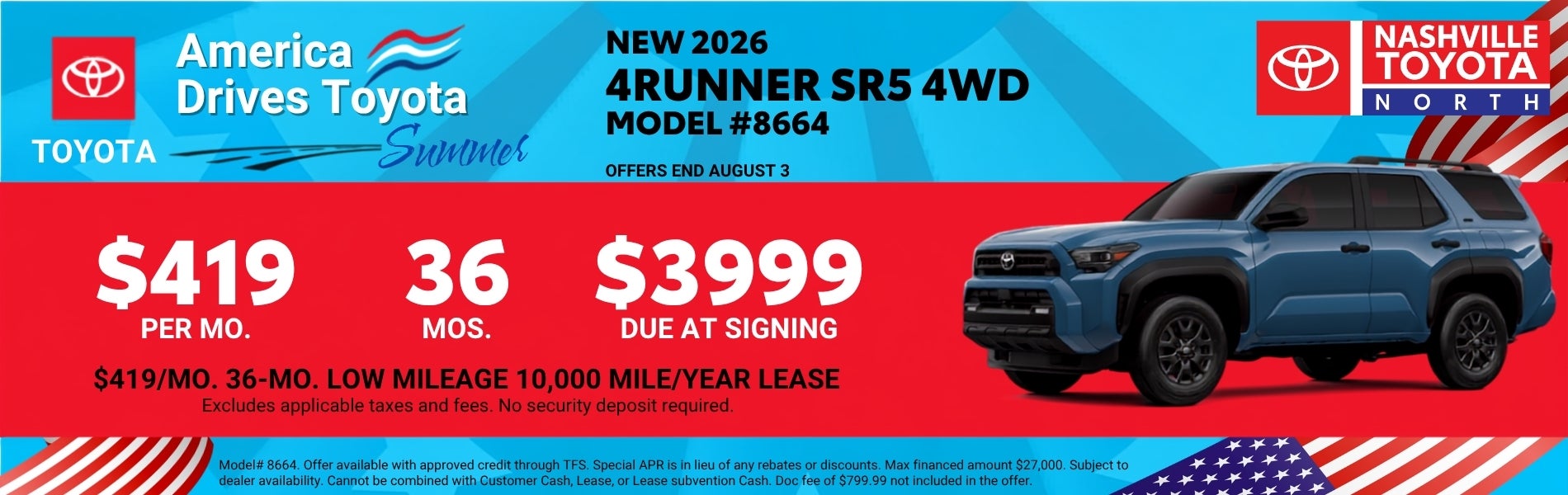 July Offers at Nashville Toyota North