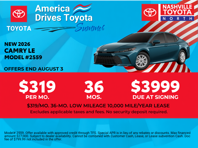 July Offers at Nashville Toyota North