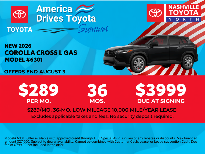 July Offers at Nashville Toyota North