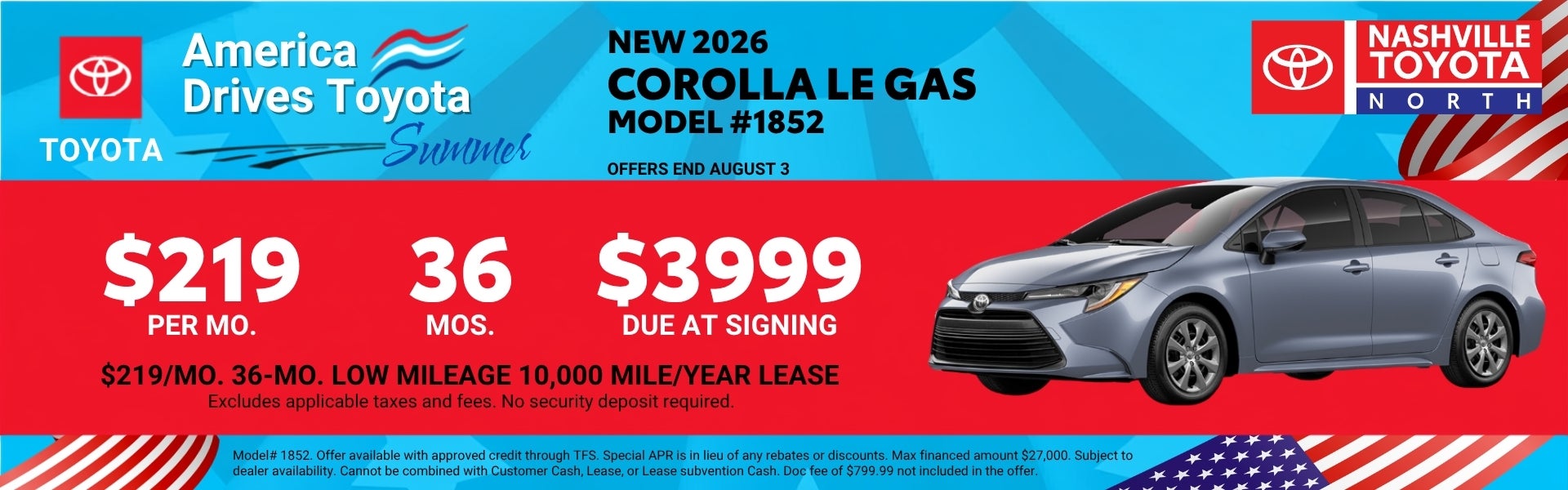 July Offers at Nashville Toyota North