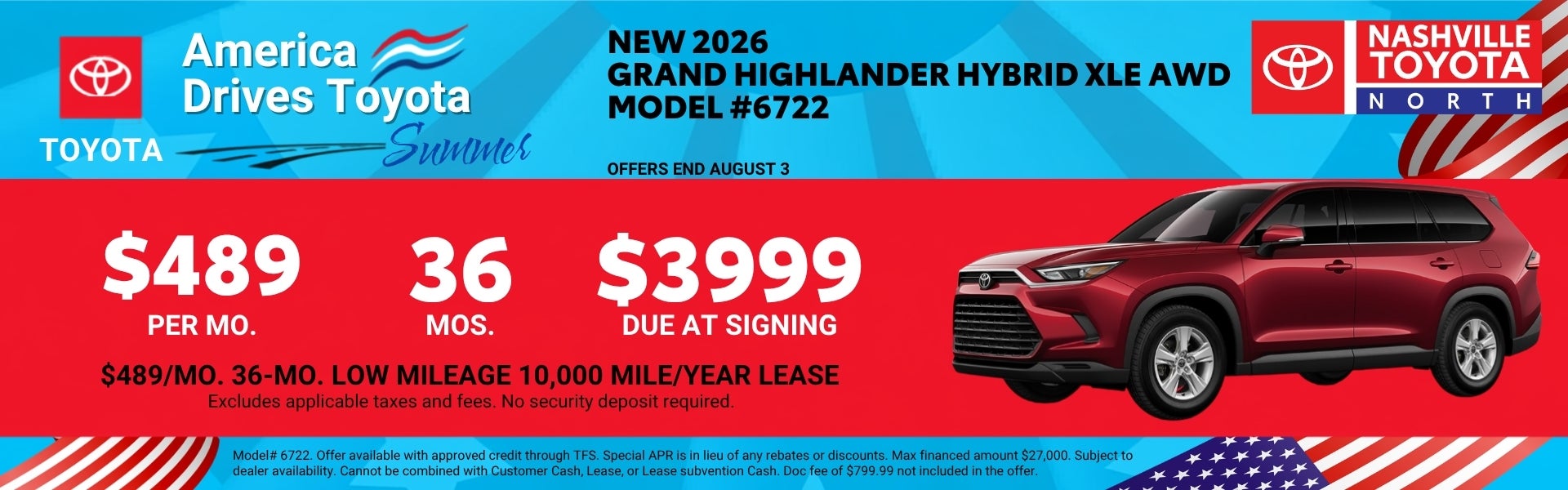 July Offers at Nashville Toyota North