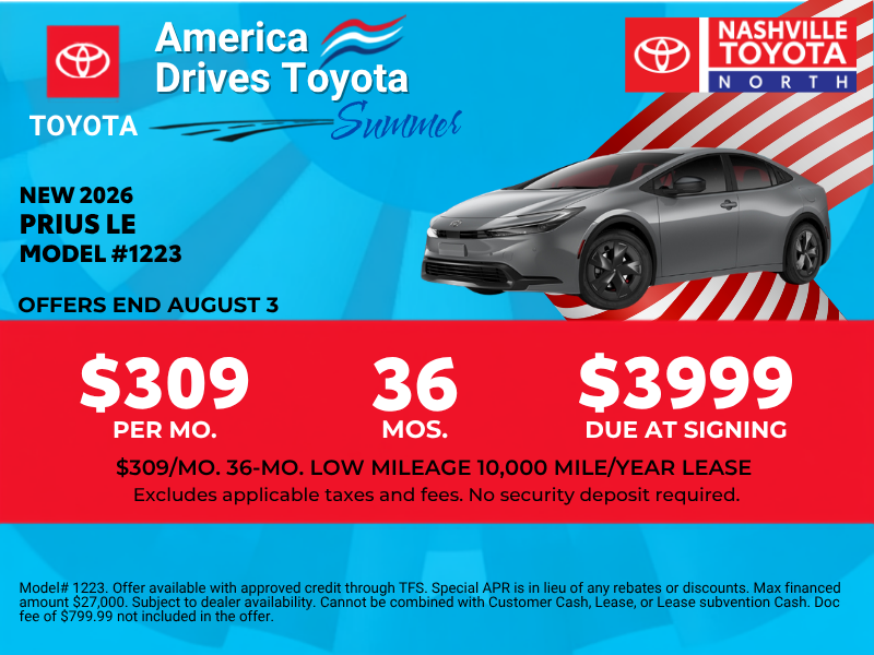 July Offers at Nashville Toyota North