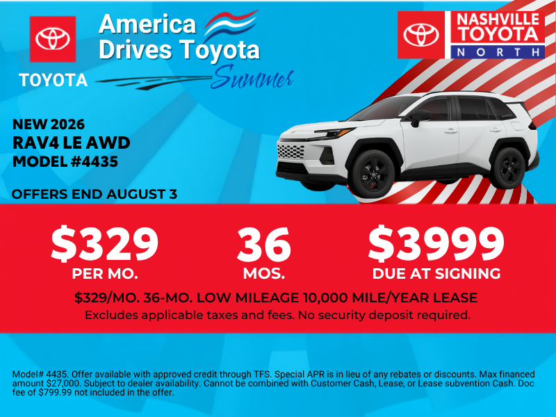 July Offers at Nashville Toyota North