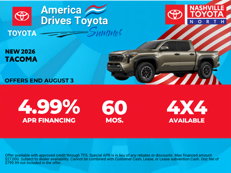 July Offers at Nashville Toyota North