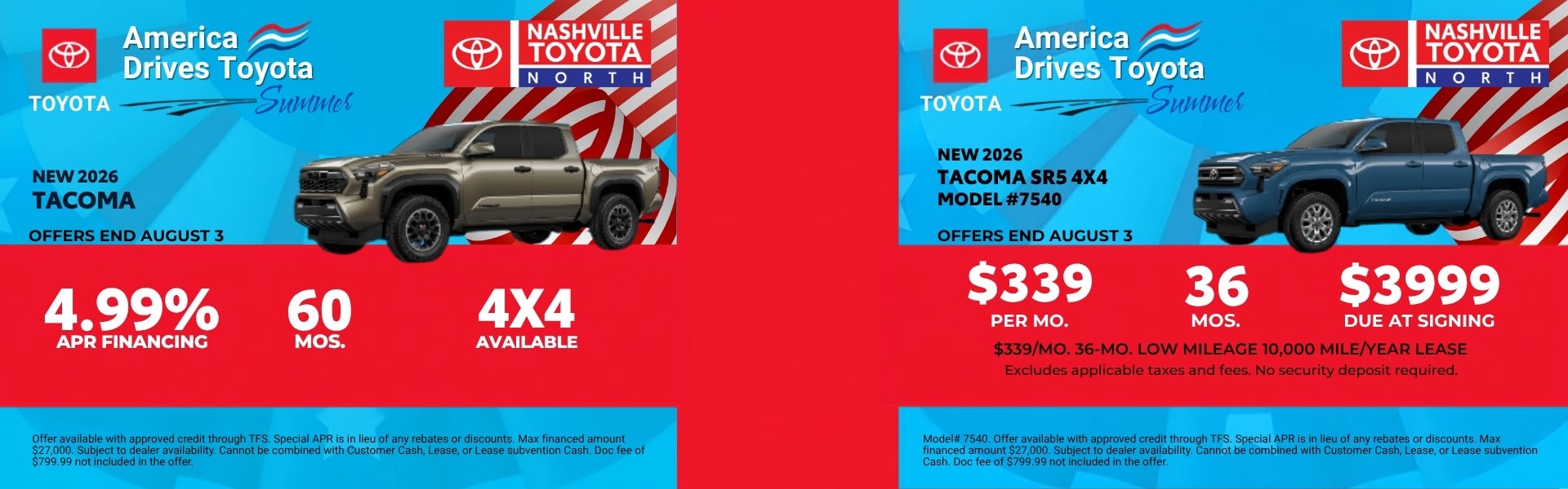July Offers at Nashville Toyota North