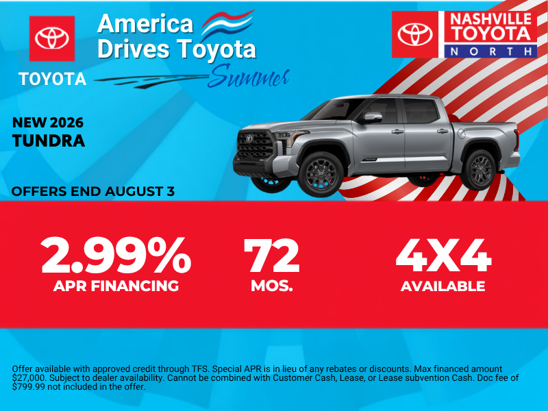 July Offers at Nashville Toyota North