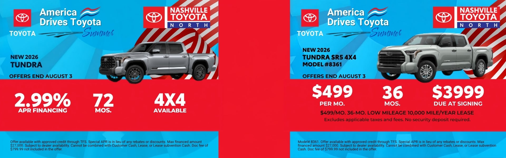 July Offers at Nashville Toyota North
