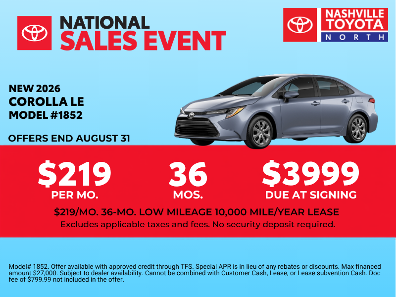 Nashville Toyota North Offers