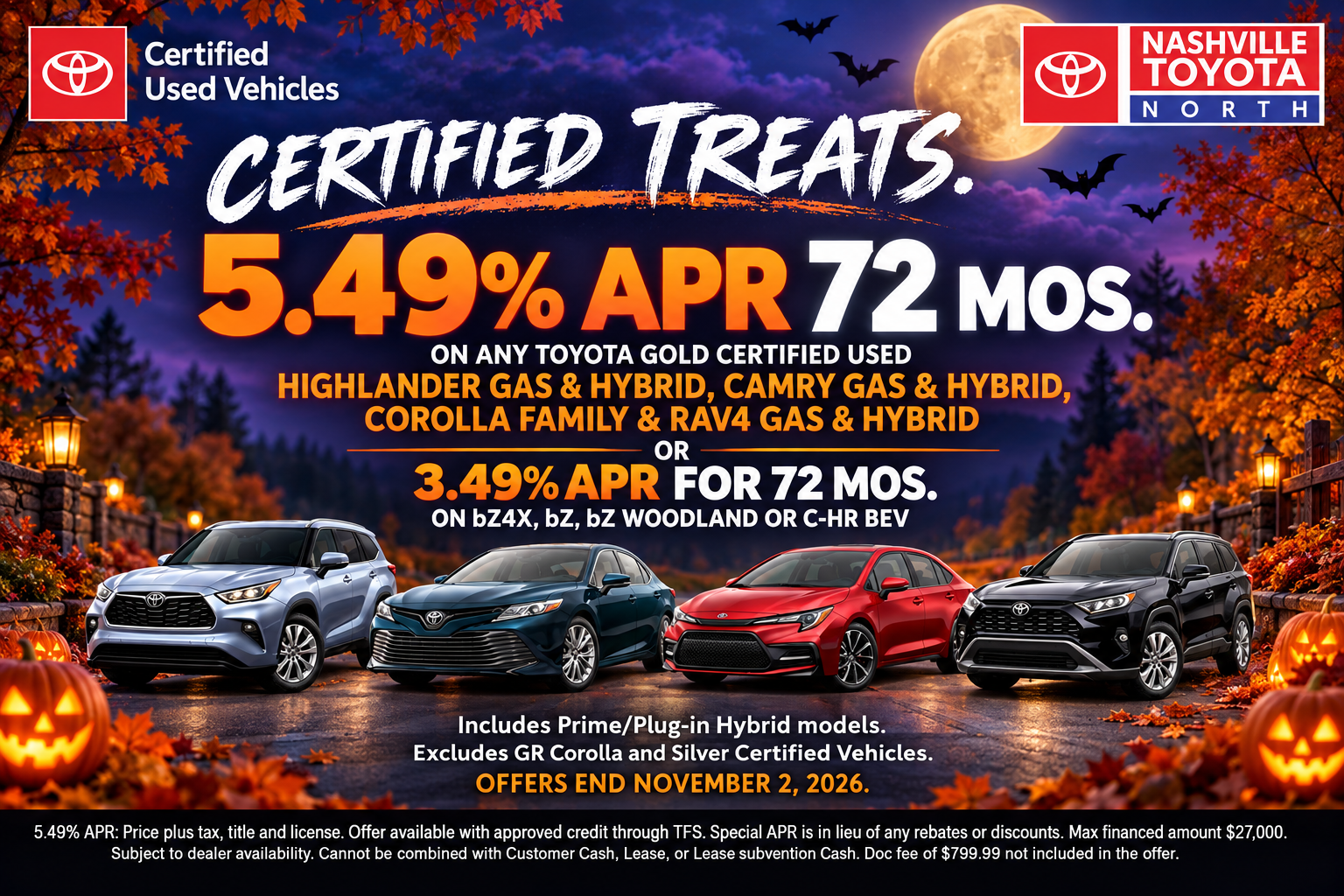 Nashville Toyota North Pre-Owned Offers