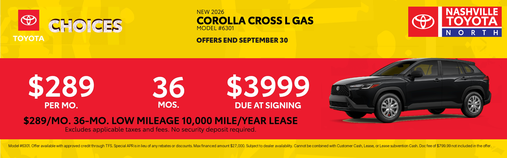 Nashville Toyota North September Offers