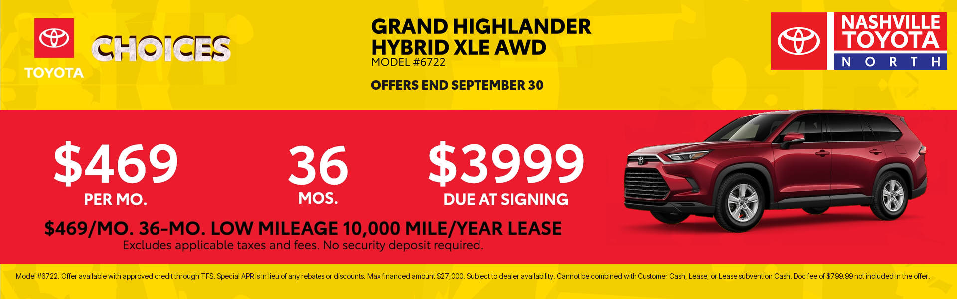 Nashville Toyota North September Offers