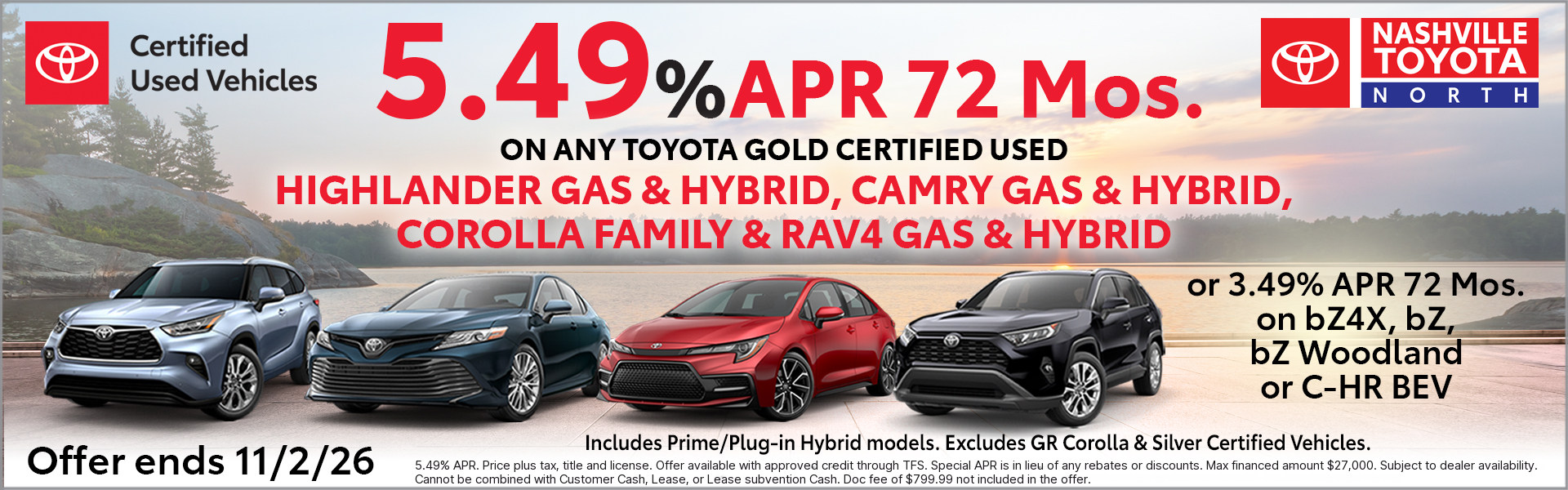 Nashville Toyota North Pre-Owned Offers