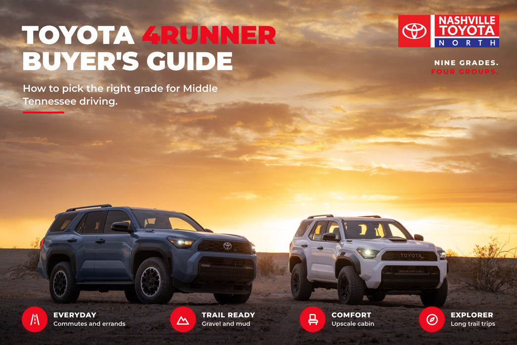 2026 Toyota 4Runner buyer’s guide graphic from Nashville Toyota North