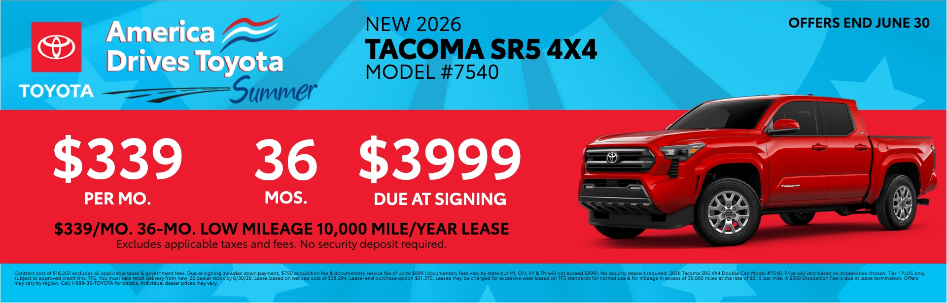 2026 Tacoma SR5 4x4